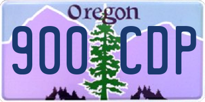 OR license plate 900CDP