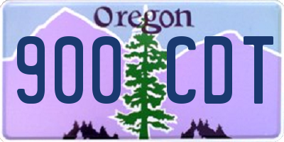 OR license plate 900CDT