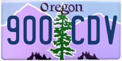 OR license plate 900CDV
