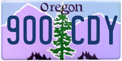 OR license plate 900CDY