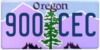 OR license plate 900CEC