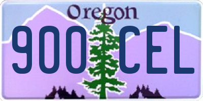 OR license plate 900CEL