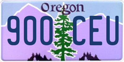 OR license plate 900CEU