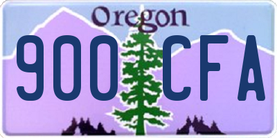 OR license plate 900CFA