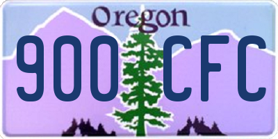 OR license plate 900CFC