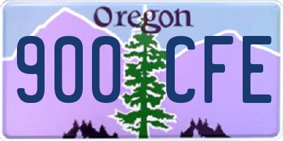 OR license plate 900CFE