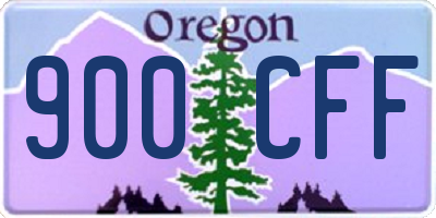 OR license plate 900CFF