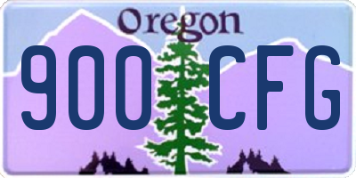 OR license plate 900CFG