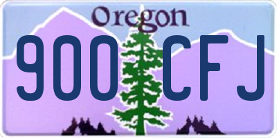 OR license plate 900CFJ