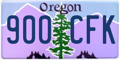 OR license plate 900CFK