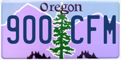 OR license plate 900CFM