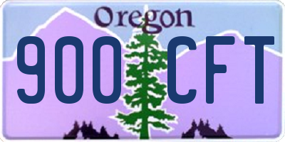 OR license plate 900CFT