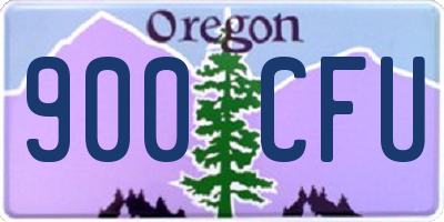 OR license plate 900CFU