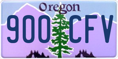 OR license plate 900CFV