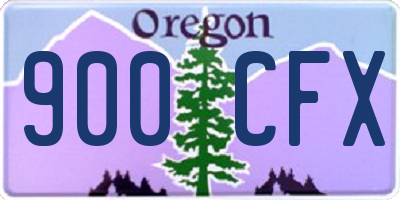 OR license plate 900CFX