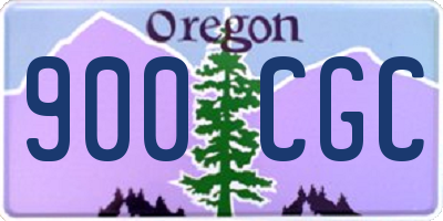 OR license plate 900CGC