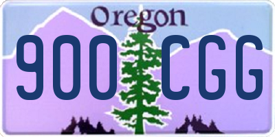 OR license plate 900CGG