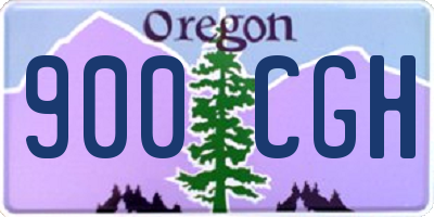 OR license plate 900CGH