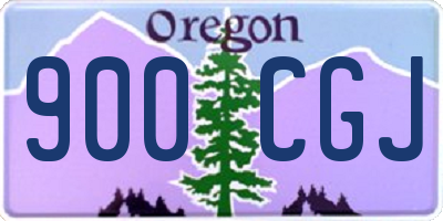 OR license plate 900CGJ