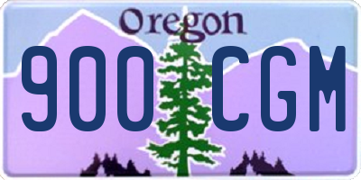 OR license plate 900CGM