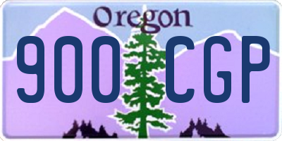 OR license plate 900CGP