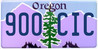 OR license plate 900CIC