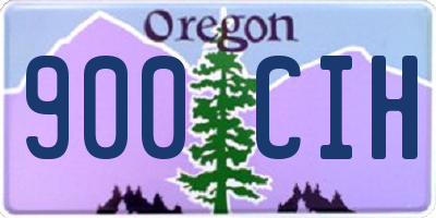 OR license plate 900CIH
