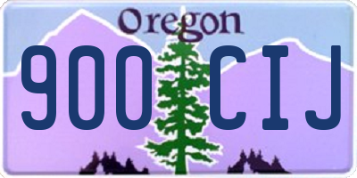 OR license plate 900CIJ