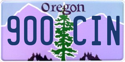 OR license plate 900CIN