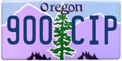 OR license plate 900CIP