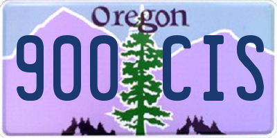 OR license plate 900CIS