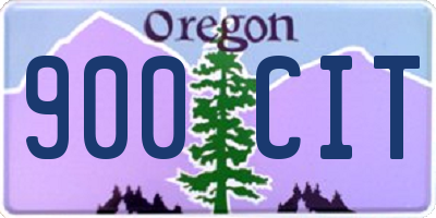 OR license plate 900CIT
