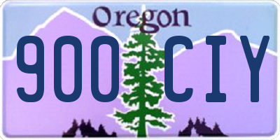 OR license plate 900CIY