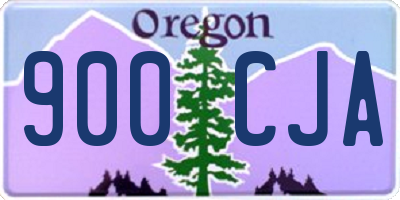 OR license plate 900CJA