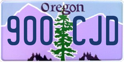 OR license plate 900CJD