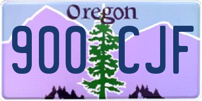 OR license plate 900CJF