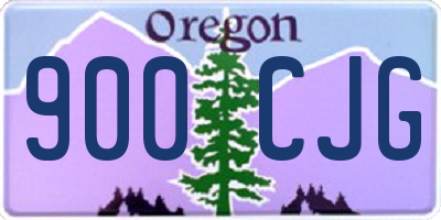 OR license plate 900CJG
