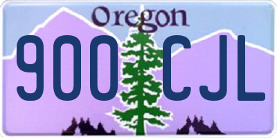 OR license plate 900CJL