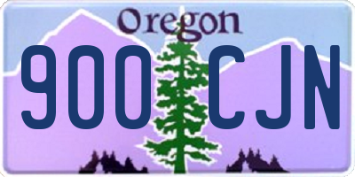 OR license plate 900CJN