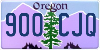OR license plate 900CJQ