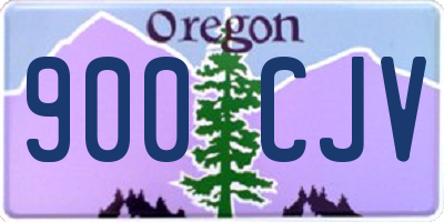 OR license plate 900CJV