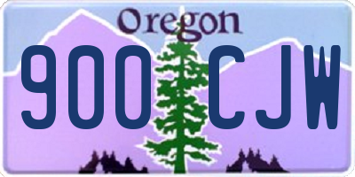 OR license plate 900CJW