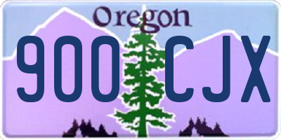 OR license plate 900CJX