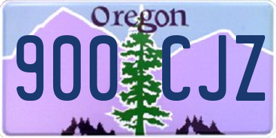 OR license plate 900CJZ