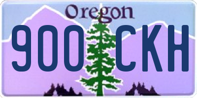 OR license plate 900CKH