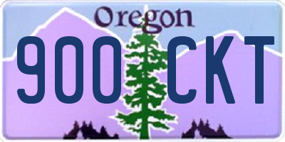 OR license plate 900CKT