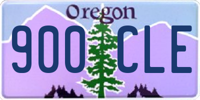 OR license plate 900CLE
