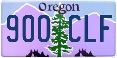 OR license plate 900CLF