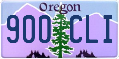 OR license plate 900CLI
