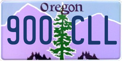 OR license plate 900CLL